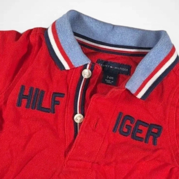 Tommy  Hilfiger Red Polo Shirt - Picture 2 of 6